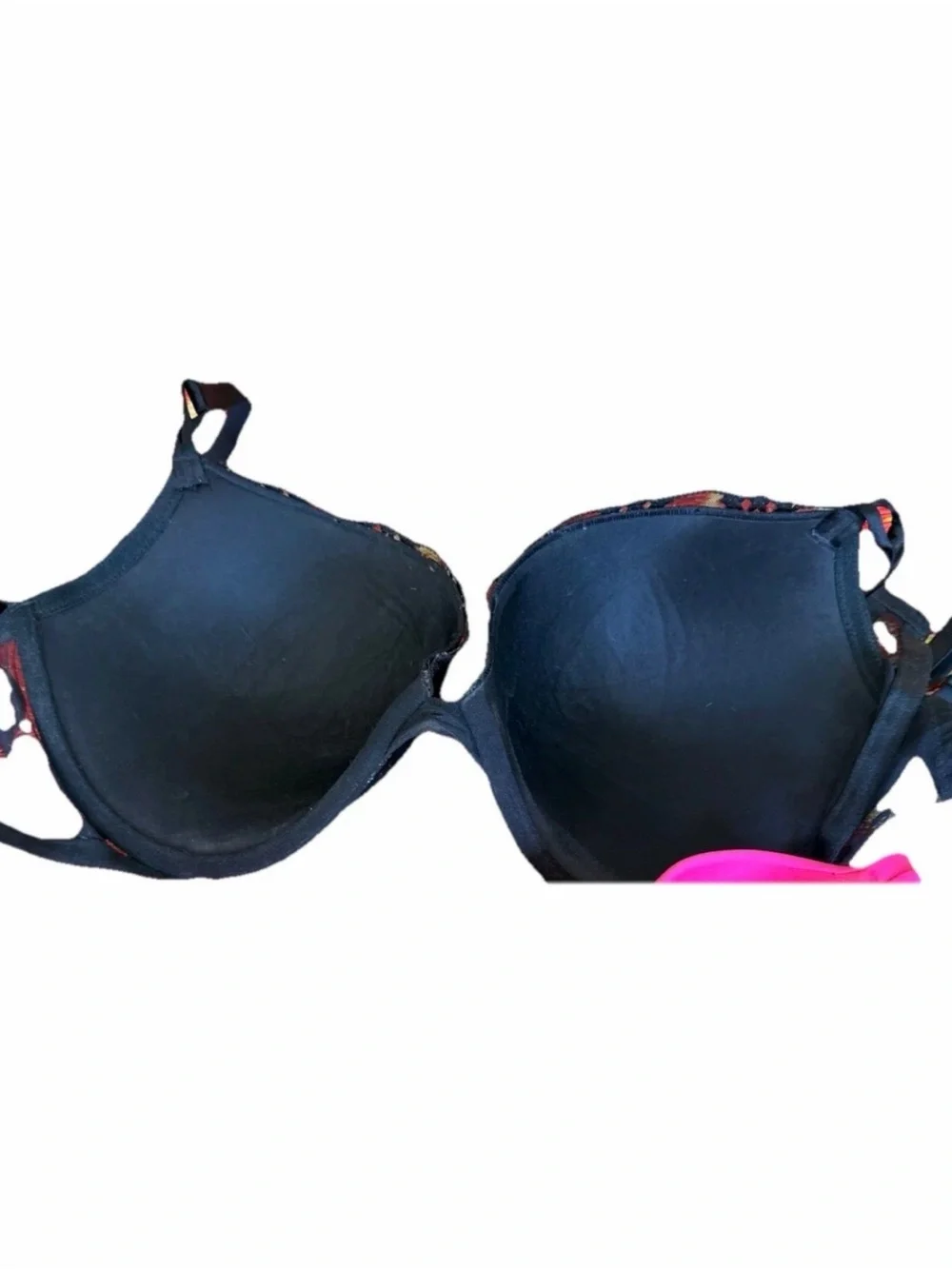 Victoria's Secret Black Embroidered Star & Celestial Push-Up Bra - 40D Black